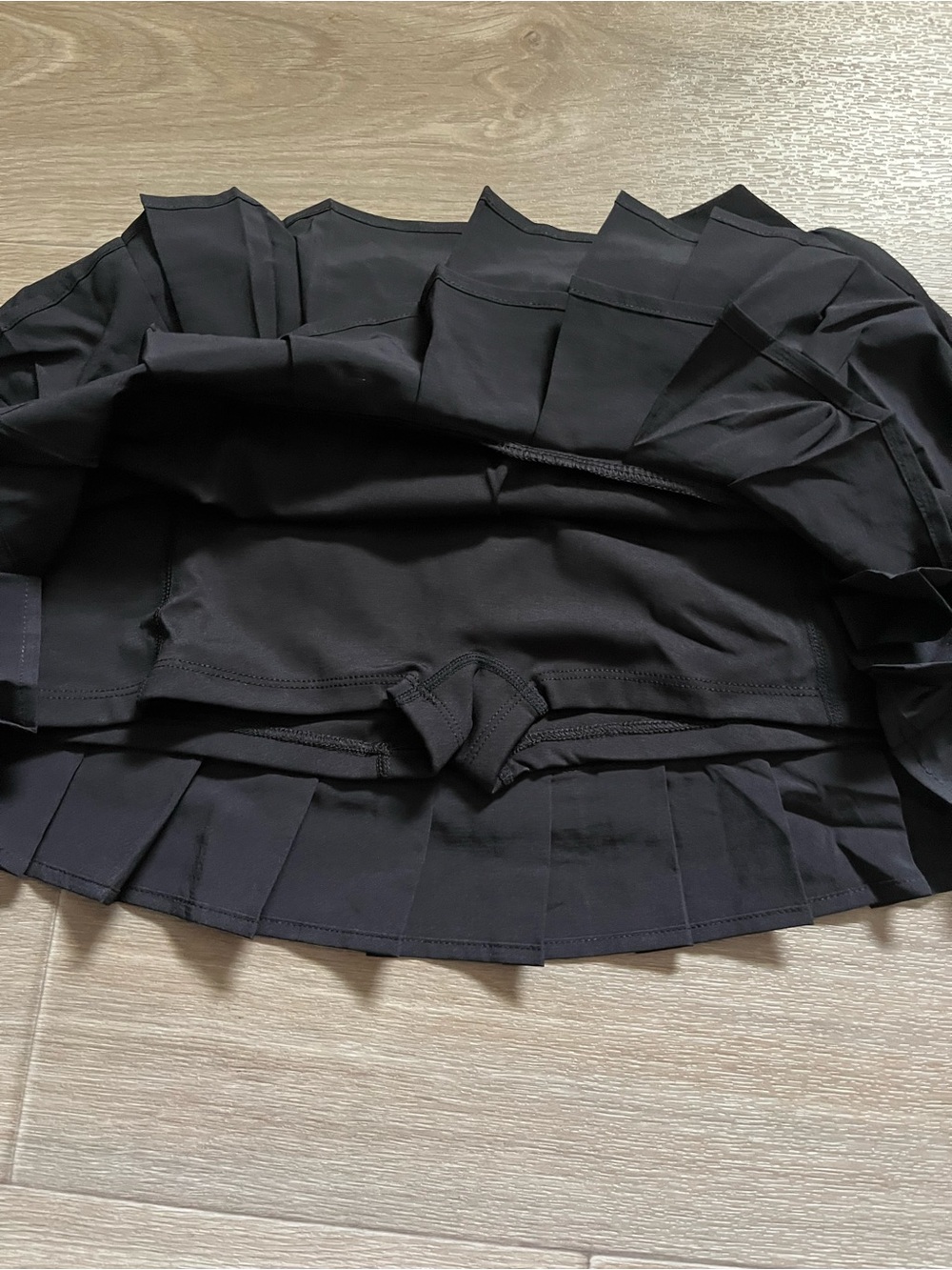 Alo Yoga Double Or Nothing Black Tennis Skort - Size XS - NEW - Picture 5 of 5